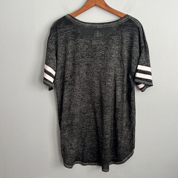 Women’s Plus size 3 XL 3XG Looney Tunes black Burn out ringer t shirt top - Picture 8 of 11